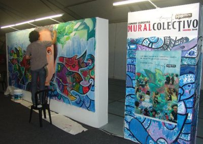 Esperanza climática, mural colectivo creado en la COP 16 de Cancún, Quintana Roo