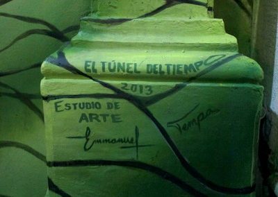 017 Túnel del tiempo, Acrílico sobre muro, Edificio Enríquez, Xalapa, Veracruz