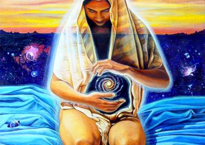 Madre universal, óleo sobre tela, 90 x 122 cm, 2004